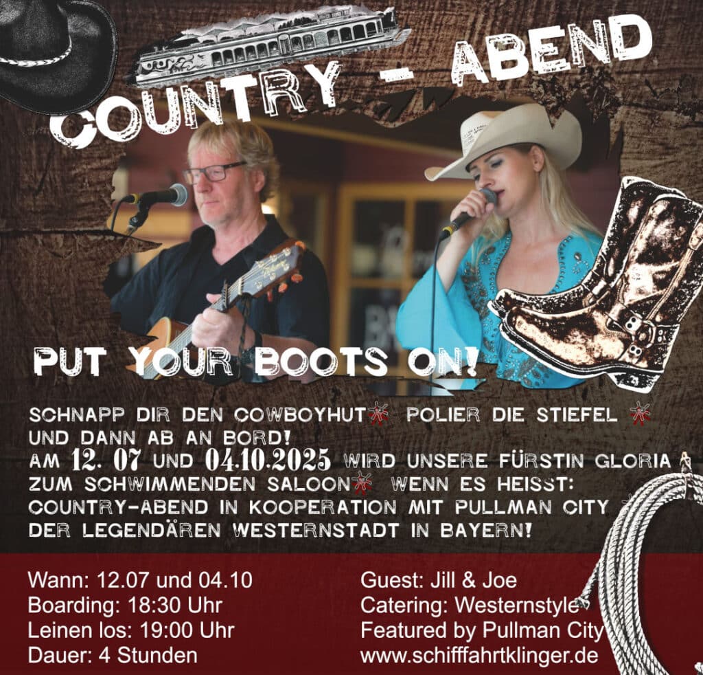 Country-Abend_Personenschifffahrt-Klinger Country - Abend Personenschifffahrt Klinger